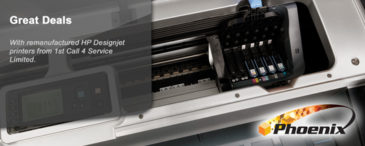 Great deals with re-manufactured HP Designjet Printers from 1st Call 4 Service Limited